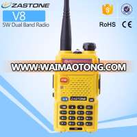 Best handheld ham radio ZASTONE V8 UHF/VHF dual band handheld radio transmitters for sale